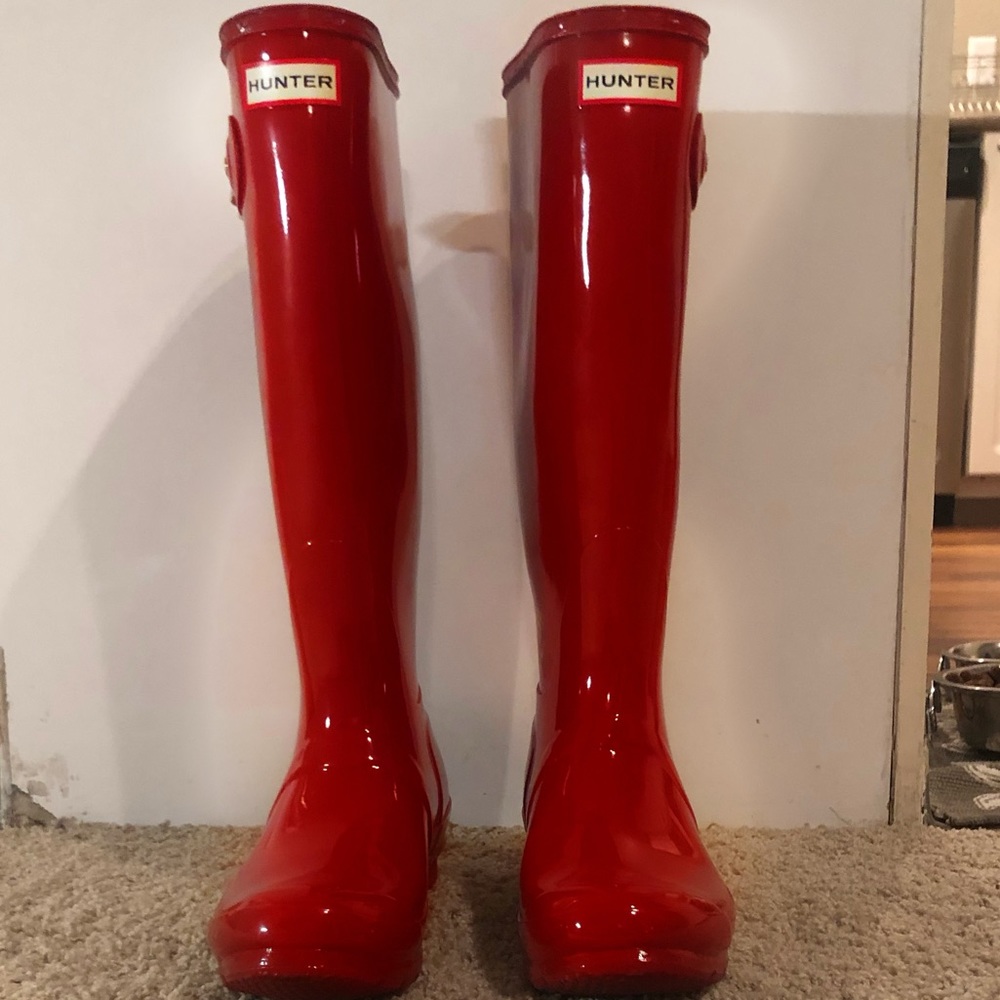 Red Hunter Original Tall Gloss Rain Boots